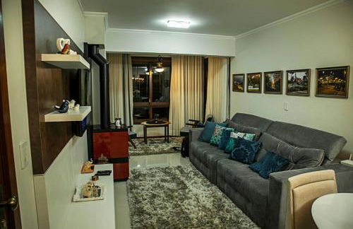 Apto com lareira, ar quente frio a 800m do centro - Foto 31