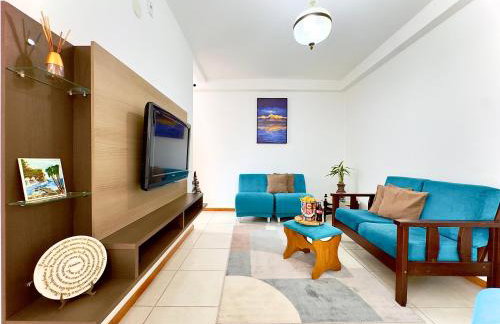 Apto em Barra Velha 340m da PRAIA com SACADA com CHURRASQUEIRA, AR CONDICIONADO WI-FI, PISCINA, PORTARIA 24h, ACADEMIA MINI MERCADO e vaga de GARAGEM - Photo 23