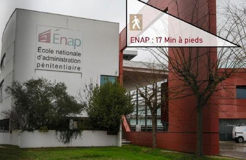 Douce Escale - Agen sud, T2, RDJ, clim réversible, proche ENAP - Foto 24