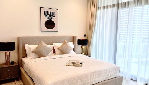 Luxury 1BR in Peninsula Five by Bespoke - Foto 4, Habitación