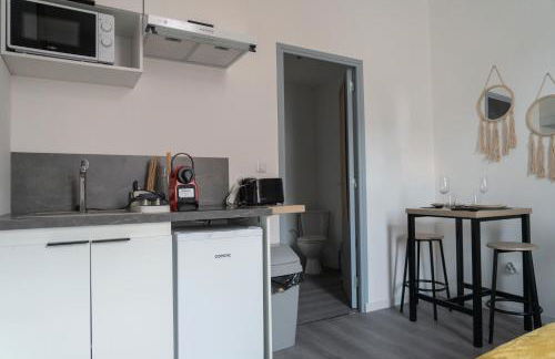 CitizenHouse Anzin - 4 Studios - 15 à 36m2 - Jardin - Terrasse - Accès autonome - WiFi - Netflix - Foto 17