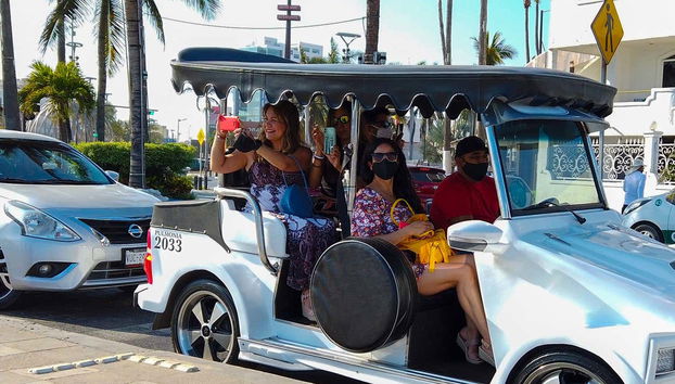 Passeio de carro pulmonía por Mazatlán