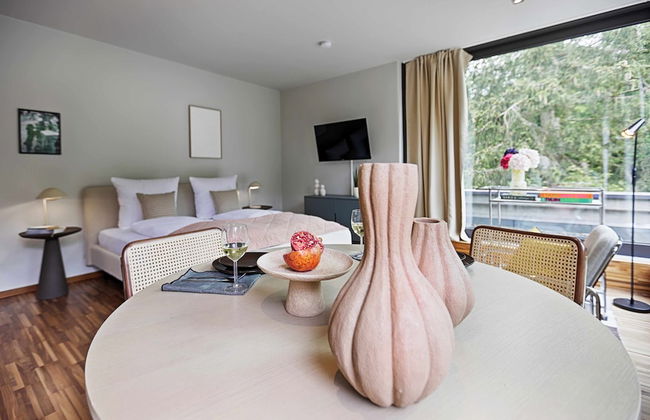 homie stay Architektenapartments im Grünen mit Blick auf die Würzburger Innenstadt - Photo 4