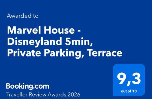 Marvel House - Disneyland 5min, Private Parking, Terrace - Foto 22