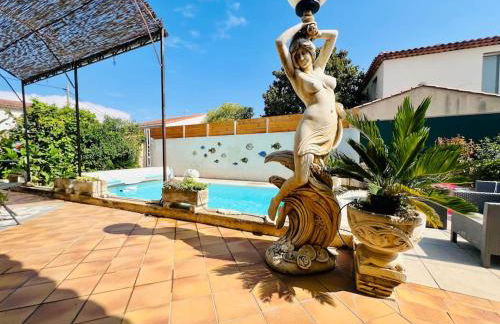 Studio Soleil - Piscine, Parking, Jardin, Calme, Wifi, 2 personnes - Foto 19