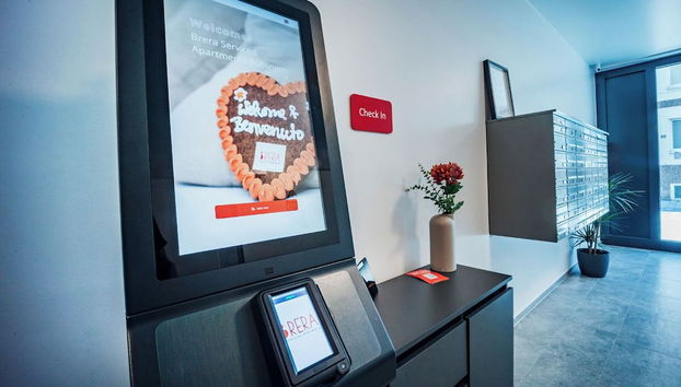 Mostrador de check-in y check-out