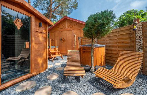 Domki Forest sauna jacuzzi balia Darłowo Darłówko Rusko - Foto 64