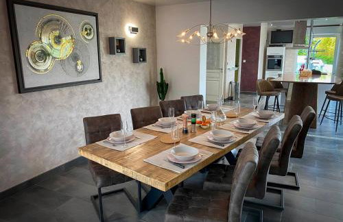 Villa 200m2 avec PISCINE chauffée & SPA & sauna & kota-grill - Foto 14