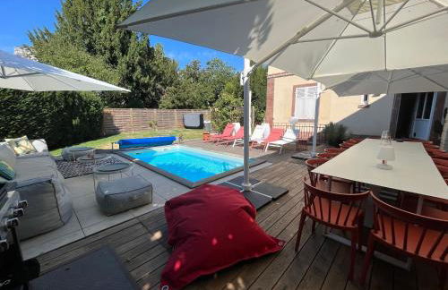 Villa Avril & spa 15 pers- location Villa de Prestige 2 Piscines intérieur et extérieur et sauna - Foto 21