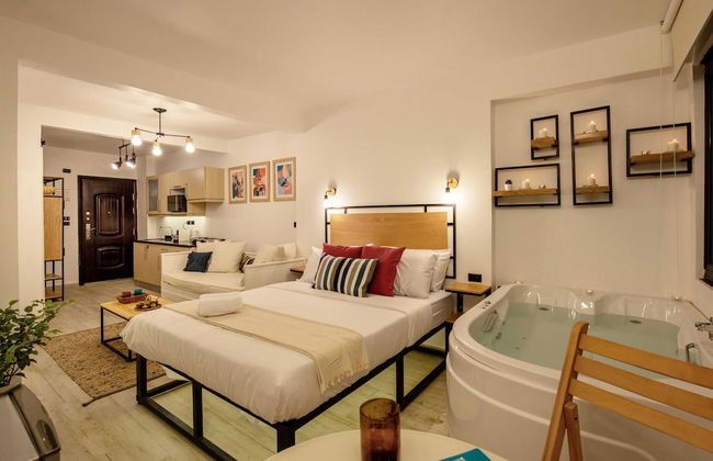 Jacuzzi Studio @ The Pyramids Free Airport Pickup - Foto 6