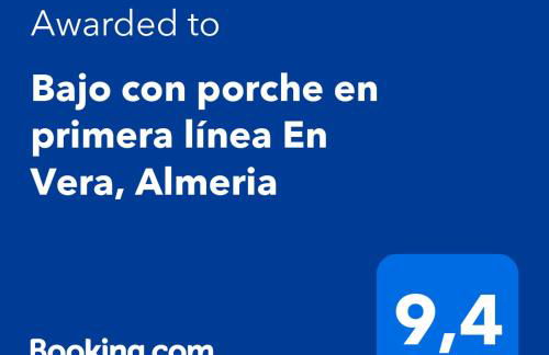 Bajo con porche en primera línea En Vera, Almeria - Foto 2