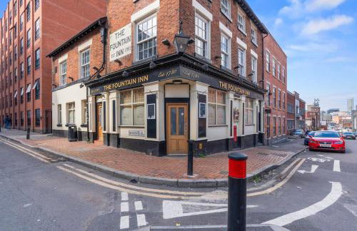 #45 2 bed Lux Fountain Lofts Digbeth - Near Blakesley Hall Museum - Sleeps 5 - "Perfect for Contractors and Families " - Foto 8