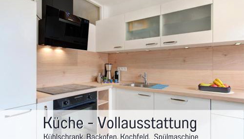Stadtdomizil Ziegelfeld - Ruhig & Zentral, 65" TV, Südbalkon, vollausgestattete Küche, Altstadt fußläufig, Bahnhof 5-10 Min, Tiefgarage im Haus - Foto 5, dishwasher, toaster