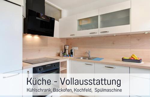 Stadtdomizil Ziegelfeld - Ruhig & Zentral, 65" TV, Südbalkon, vollausgestattete Küche, Altstadt fußläufig, Bahnhof 5-10 Min, Tiefgarage im Haus - Foto 5