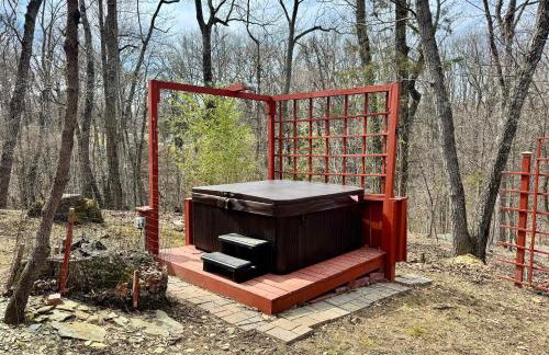 Red A Frame Shenandoah Escape Fire Pit BBQ - Foto 9