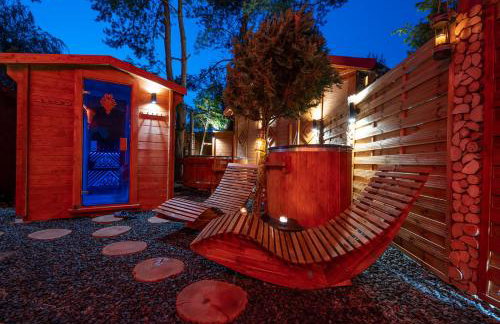 Domki Forest sauna jacuzzi balia Darłowo Darłówko Rusko - Foto 70