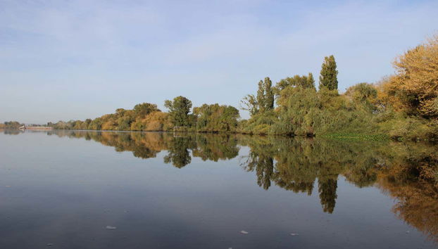 Contemplando el paisaje a lo largo del paseo