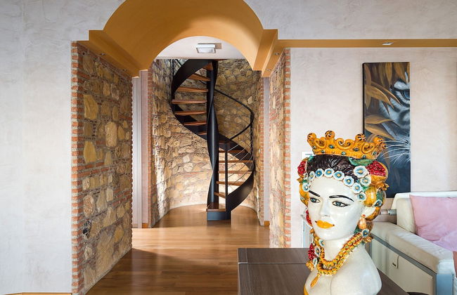 Villa With Panoramic Sea View Pool Near Taormina - Foto 34