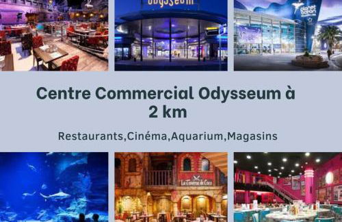 T2 Cubano Montpellier Parking Proche Plages - Foto 19