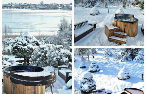 Dom na wzgórzu z widokiem na jezioro z balią i sauną - Foto 34