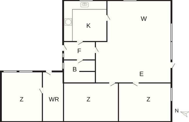 6 Person Holiday Home in Rodvig Stevns - Foto 8