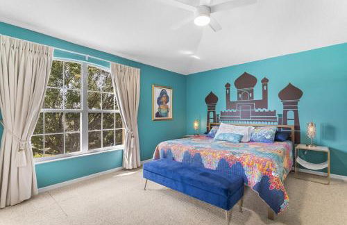 Luxurious 9BR Themed SE Facing Pool Hot Tub Theater Game Room BBQ 2 miles Disney - Foto 12