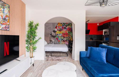 L Urban Chic - Wifi - Terrasse - Parking - 4p - RER - Paris - A6 - Orly - Foto 16