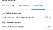 Grand Appartement, 2 ou 3 ou 4 pieces, tramway sur place, proche gare sncf St Augustin 5 min, aéroport à 7 min, plage ou Allianz riviera 10 min, palais nikaia 2 min , supermarché sur place, parking possible si disponible ou payant à 1000 metre - Foto 3