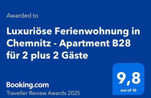 Luxuriöse Ferienwohnung in Chemnitz - Apartment B28 für 2 plus 2 Gäste - Foto 8