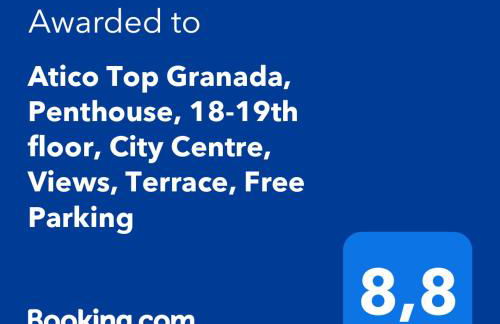 Atico Top Granada, Penthouse, 18-19th floor, City Centre, Views, Terrace, Free Parking - Foto 49