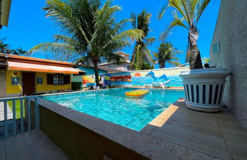 Recantos Pinheiros - Casa inteira, até 15 hóspedes - Piscina privativa, sinuca, ar condicionado e TVs nos 4 quartos - Condomínio Orla 500, lado praia - Unamar, Cabo Frio-RJ - Foto 3