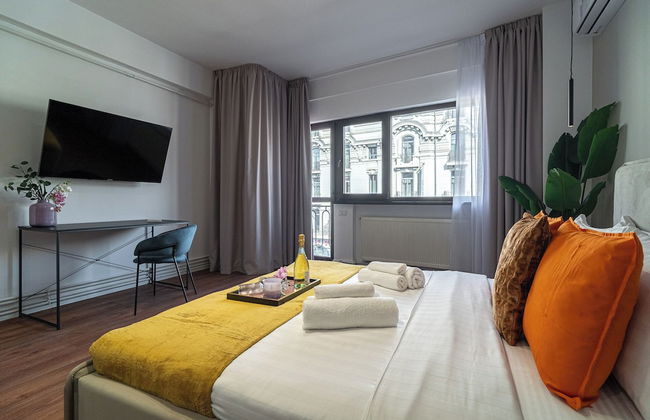 Playful & Trendy 2BR on Regina Elisabeta, Steps to Cismigiu Gardens | Bathtub & Boulevard Views - Foto 12