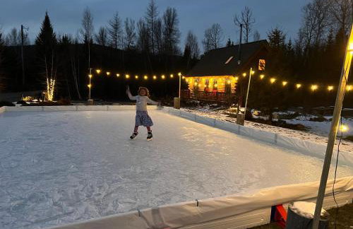 BC Log cabin with private beach river fire pit AC wifi onsite trails ski slope views - Foto 56