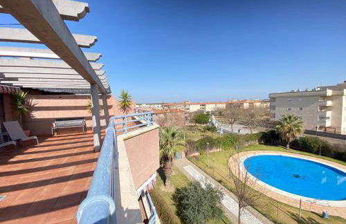 ÁTICO TERRAZA 65m. Playa, piscina, A/C, Wifi - Foto 7