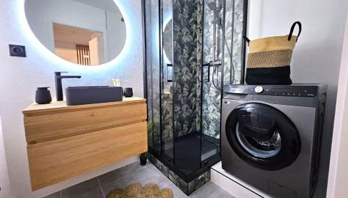 Gîte Forestier - T2 Cosy avec Terrasse & 2 Parkings privatifs -Centre ville - Foto 3, Shower