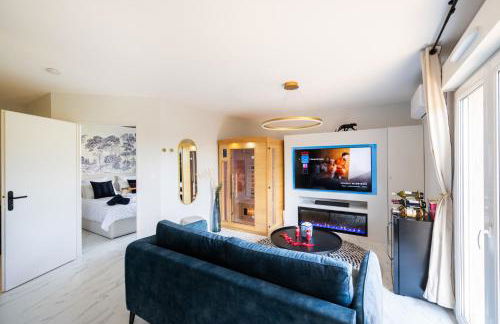 L'Escapade Indigo - Balnéo - Sauna - Foto 12