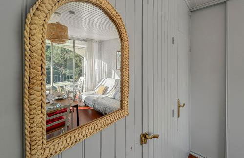 Idyllique ! Terrasse vue jardin et montagne, parking, local à vélos, à 2 pas de la plage et piscine de mai à septembre ! - Foto 13