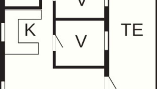 Cozy Holiday Home in Hurup near Limfjorden - Foto 2, Grundriss