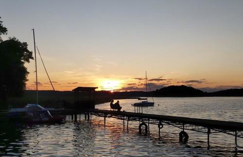 Leśne Zacisze Kretowiny 88 nad jeziorem Narie z własnymi pomostami apartamenty sezonowe lato - Foto 12