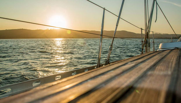 Tramonto visto dalla barca
