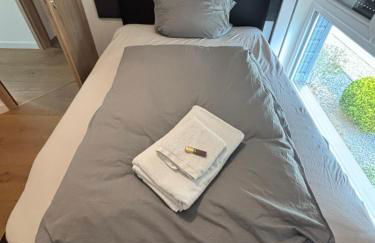 Wood&Stone - Modernes Haus in Seenähe am Tankumsee mit Terrasse, Outdoorküche, Kamin, Homeoffice Bereich & voll ausgestatteter Küche im Naherholungsgebiet - Foto 53