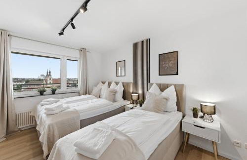 Malu Rooms - Über den Dächern der Stadt, Zentrum, Parkhaus, Panorama, Terrasse, höchste FeWo der Stadt - Foto 5