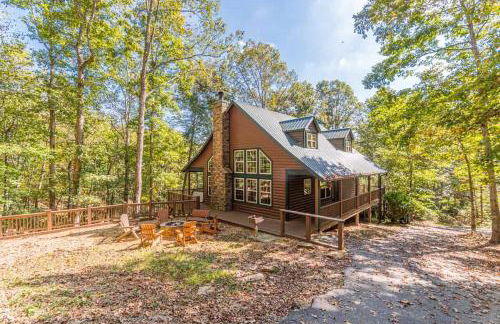 Cozy Creekside Log Cabin w Firepit, Hot Tub, WIFI - Foto 31