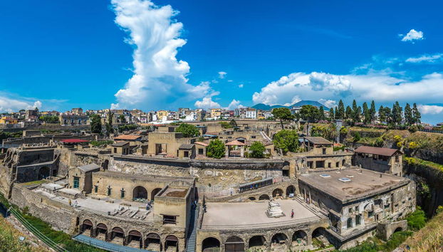Vista aérea de Herculano