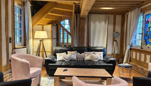 Chant des mouettes Maison rénovée spacieuse tout confort grand jardin belle terrasse aménagée parking 8 personnes 4 sdb 5 wc, TV dans chaque chambre, à 10 mn à pied de la mer Port en Bessin tous commerces restaurants proche Omaha Beach - Foto 5