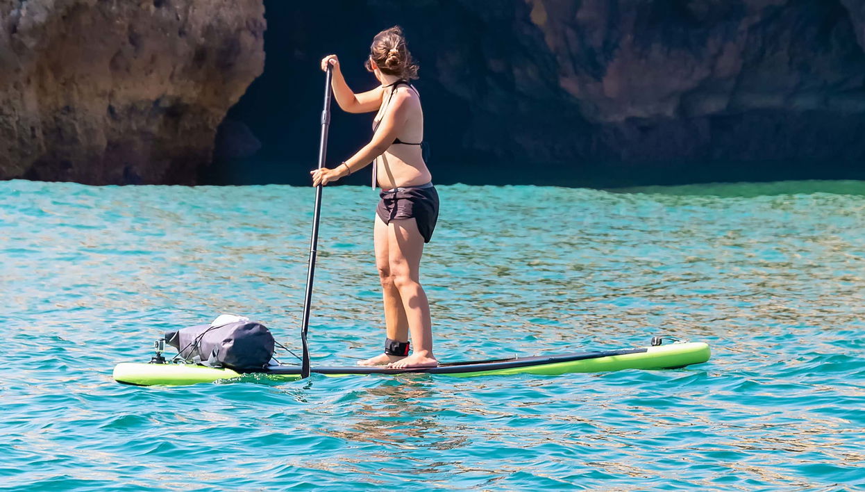 Tour de paddle surf pelas grutas do Algarve