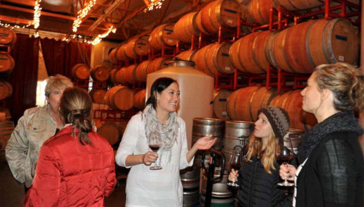 Disfrutando de las bodegas de Woodinville