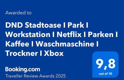 DND Stadtoase I Park I Workstation I Netflix I Parken I Kaffee I Waschmaschine I Trockner I Xbox - Foto 16