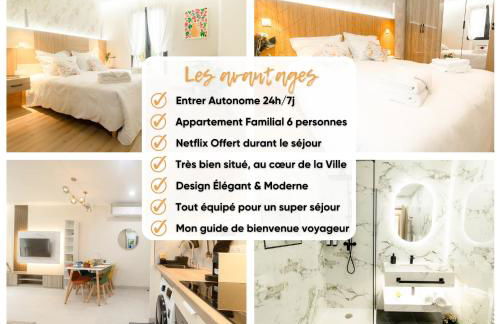 La Confortable - Spacieux T3 familial 6pers - Bonn'appartts-sur-Seine - Foto 14