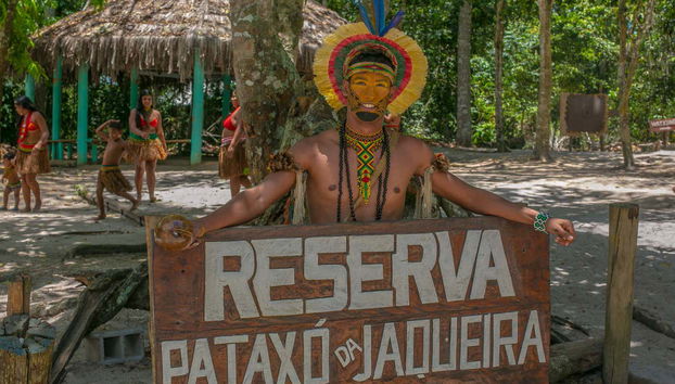 Seja bem-vindo à reserva Pataxó da Jaqueira